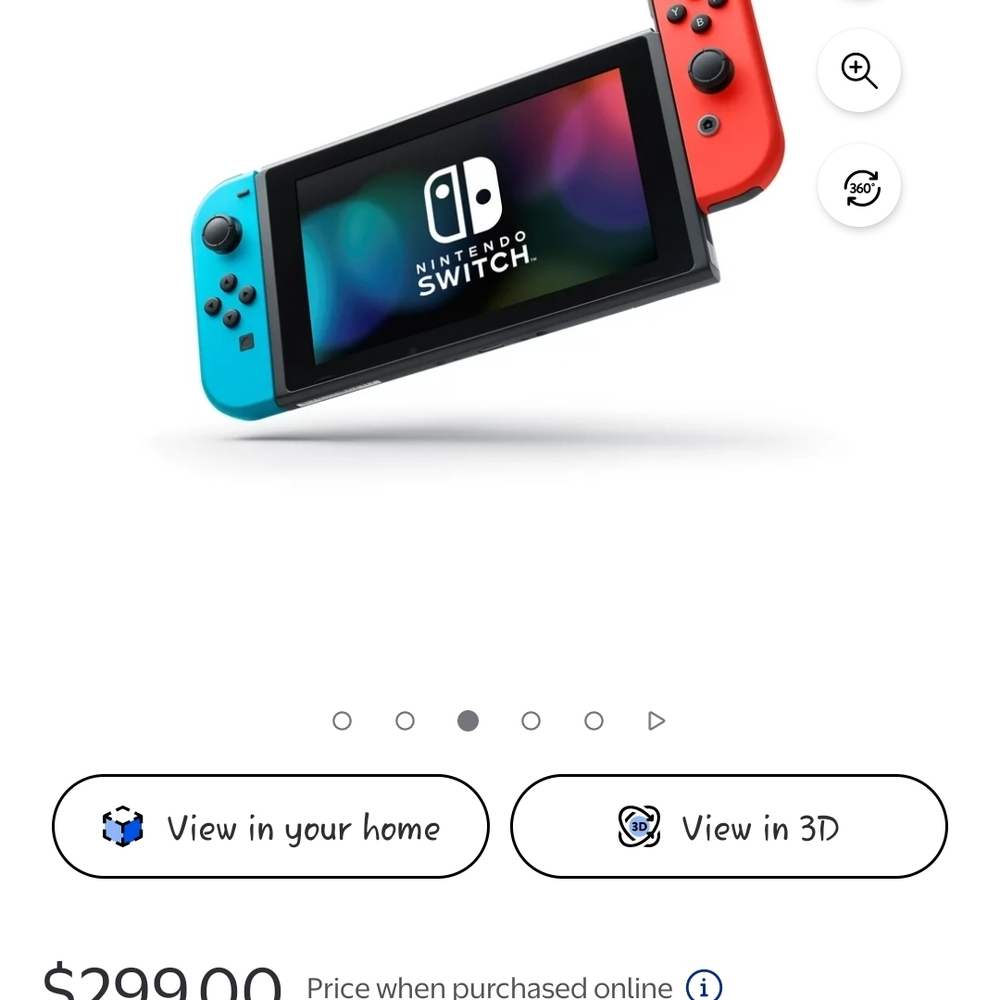Nintendo Handheld Console Red and Blue